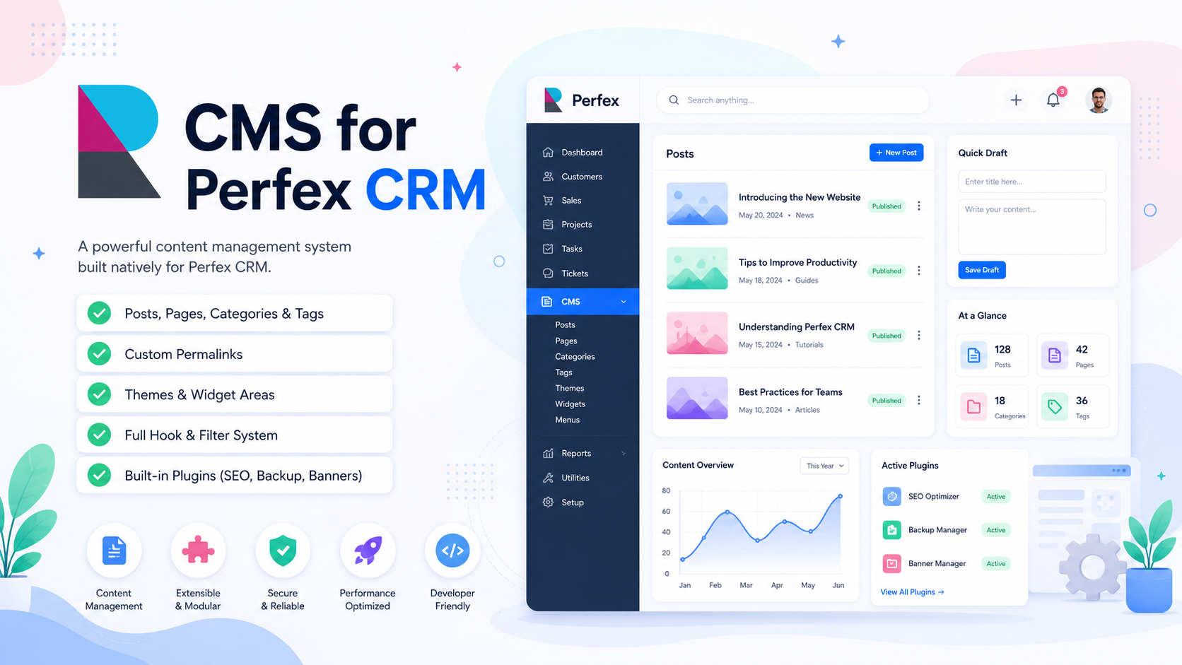 PolyCMS - CMS & Website Builder Module for Perfex CRM
